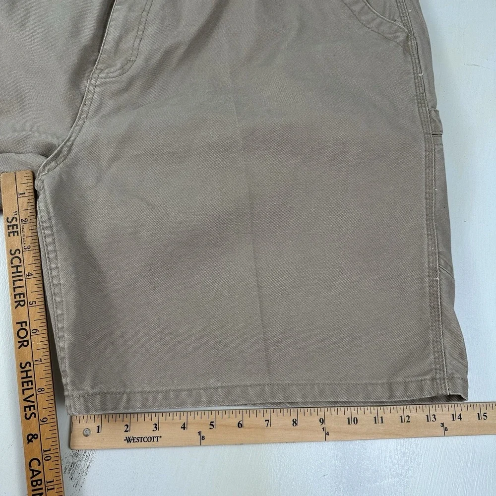 Vintage Wolverine Carpenter Shorts‎ Mens Actual 42 X 9 Beige Heavyweight Canvas